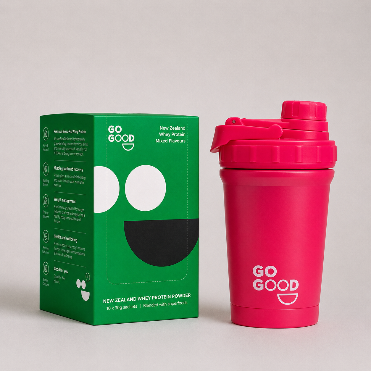 10x WPC Protein Samples + Shaker Bundle