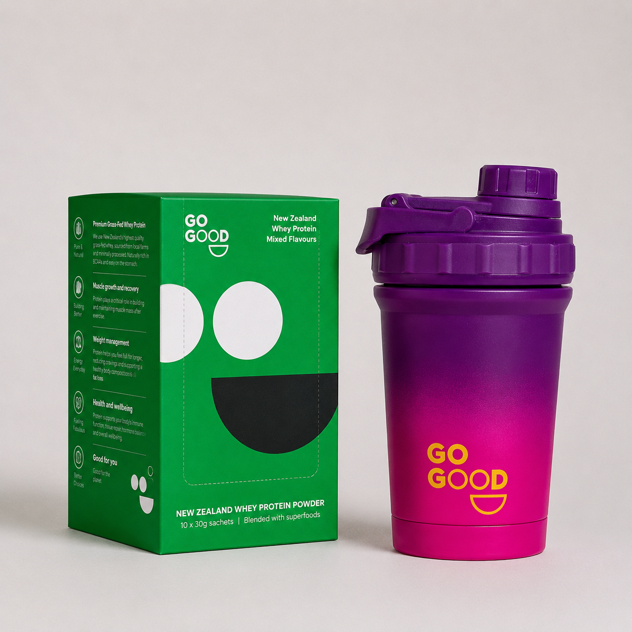 10x WPC Protein Samples + Shaker Bundle