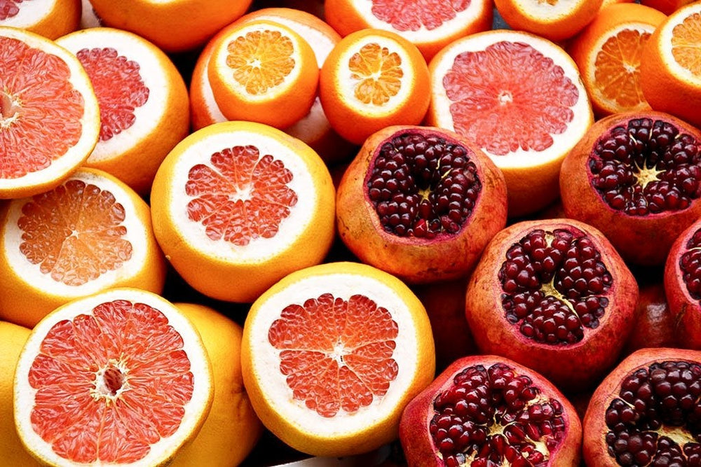 Orange & Pomegranate Are Rich In Vitamin C.